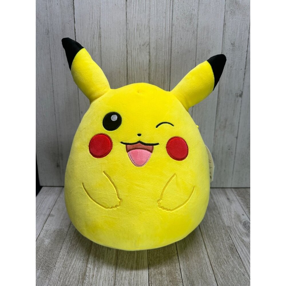 Original Squishmallow Pokémon Pikachu 2023 Nintendo Game Freak Plush 12" Tall